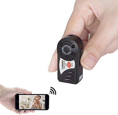 CAMXSW 720P Wi-Fi Mini Portable Camera Indoor/Outdoor HD DV Video Recorder Security Support iPhone/Android Phone/ iPad /PC Remote View