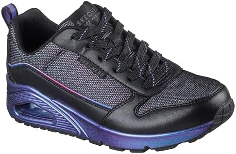 Amazon.com | Skechers Girls' 155506 Trainers, Black Durabuck Rose