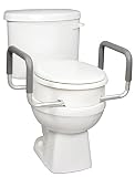 Carex Health Brands Toilet Seat Elevator with Handles for Standard Round Toilets
