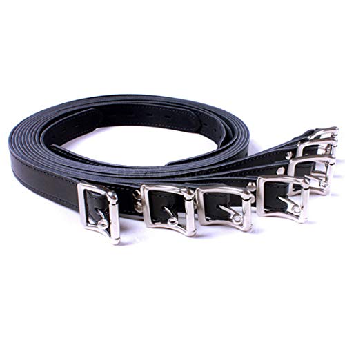 HuiZhi Adult SM Restraint Set Leather Belts,Sex Bed Bondage System for Couples,Wrist Cuffs,Thigh Cuffs,Ankle Cuffs,Adjustable Fetish Body Restraint Kit(7 Pieces)