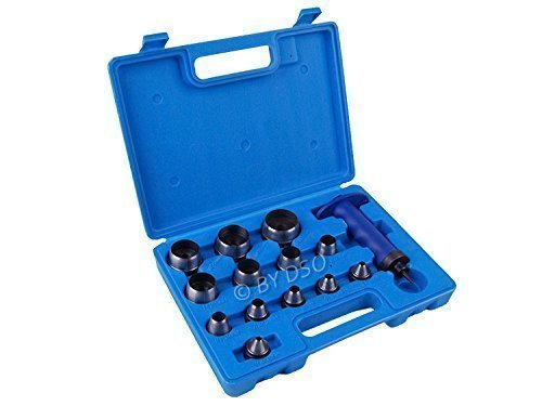Professional 14 Pc Hole Punch Set 5 to 35 mm Rubbers Leathers Plastics PN166