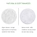 12 PACK Reusable Makeup Remover Pads With Gift Box- Bamboo Cotton Pads - Zero Waste And Chemical Free Face Wipes, Soft Facial And Skin Care Wash Cloth Pads-2 Sided Of Organic Bamboo (White-Green)