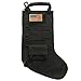 SPEED TRACK Tactical Christmas Xmas Stocking with Handle, Perfect Mantel Decoration, Gift for Veterans and Outdoorsy People (Black)