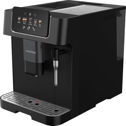 Grundig - KVA 6230 Kaffeevollautomat - 19 Bar Pumpendruck - 13-stufiges Edelstahl-Mahlwerk - Milchaufschäumdüse - 2L Wassertank - Tassenwärmer - Doppe