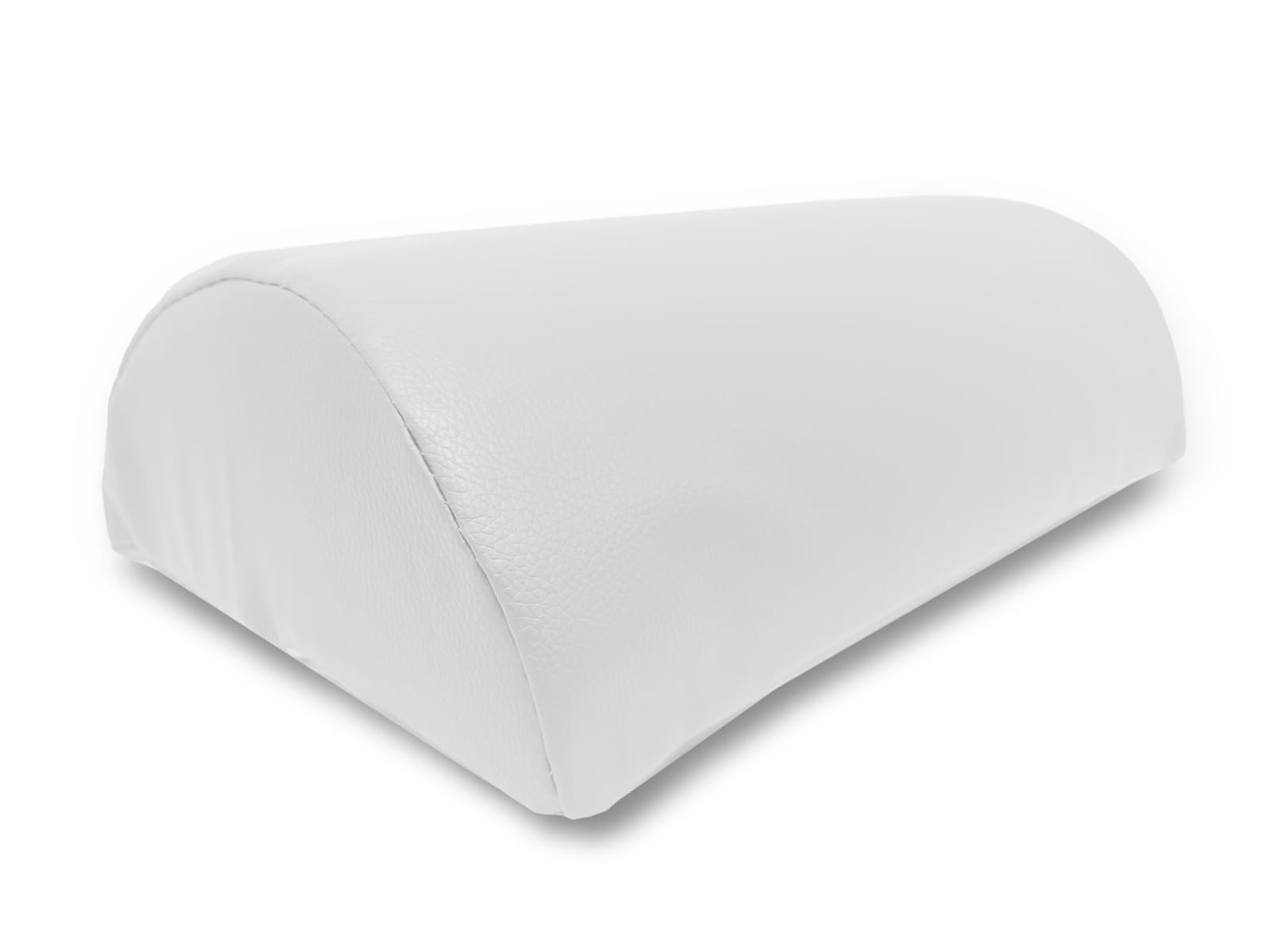 QUIRUMED Half Cylinder Cushion, Short, Measurements 30 x 18 cm, White