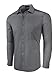 Marquis Men's Slim Fit Dress Shirt - Charcoal,2X-Large 17-17.5 Neck 34/35 Sleeve
