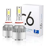 9006 LED Headlight Bulbs, LinkStyle 2Pcs 6000K Cool White LED Headlight Fog Light Cree Bulbs 36W 3800LM Conversion Kits