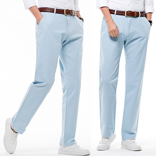 INFLATION Men’s Pants Regular Straight Fit Work Pants 100% Cotton MH103 Light Blue Tag 33