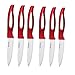 GAOGAO Kitchen Bar Ceramic Steak Knife Super Sharp Knifes 6 Pcs Kitchenware