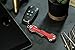 KEYSMART Key Holder for Keychain Key Ring - Compact Key Organizer Key Chain Key Case, Minimalist Pocket-Sized EDC Keychain, Loop Piece for Car Fobs, Expandable (up to 22 Keys, Red)