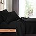 Empyrean King Size Sheets - 4 PC Super Soft King Sheets - Double Brushed Microfiber Sheets for King Size Bed - Hotel Luxury Black King Bed Sheets Set, with 4 Corner Elastic Straps
