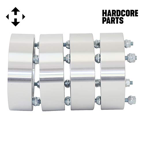 4 QTY ATV Wheel Spacers 4" (2 inch Per Side) fits all 4x137 bolt patterns - CAN-AM Bombardier Renegade Outlander Commander Kawasaki Mule Prairie Brute Force Bayou 4x137