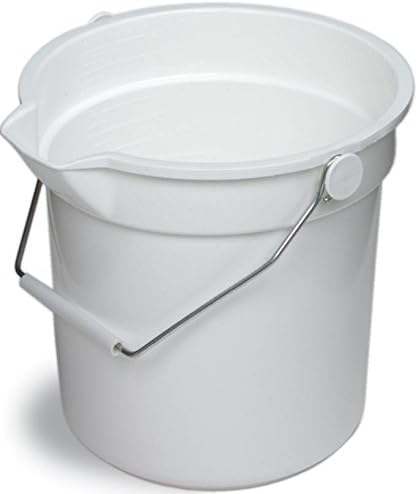 Continental Huskee Plastic White Bucket, 10 Quart -- 12 per case.