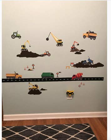 Create-A-Mural-Boys-Room-Decor-for-Bedroom-Walls-Construction-Trucks