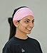 Temple Tape Headbands for Men and Women - Mens Sweatband & Sports Headband Moisture Wicking Workout Sweatbands for Running, Crossfit, Yoga and bike helmet friendly - Pink