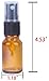 Juvale 20 Pack Glass Amber Spray Bottle with Pump for Summer Essential Oils, Reusable Travel Set (1.75 oz)