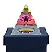 Sumnacon Crystal Photography Iridescent Pyramid Rainbow Colors with Lovely Gift Box - Used to Meditation, Paperweight, Decoration Etc, Truly Beautiful Object for Home, Office or As Gift, 3.15 Inch