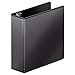 Wilson Jones Heavy Duty Round Ring View Binder with Extra Durable Hinge, 3 Inch, Customizable, Black (W363-49BA), 1 Pack