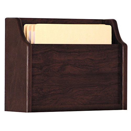 Wooden Mallet Deep Pocket File Holder, Letter Size, Light Oak