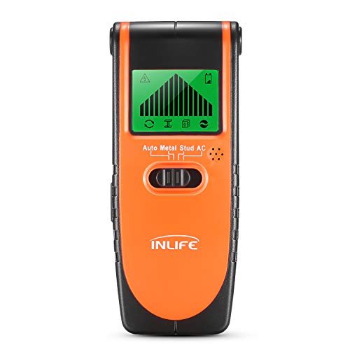 LCD Display Stud Finder Sensor Wall Scanner - 4 in 1 Multi Function Electronic Wall Detector Center Finding for Studs/Edges of Wood/Metal/Live AC Wires Detection
