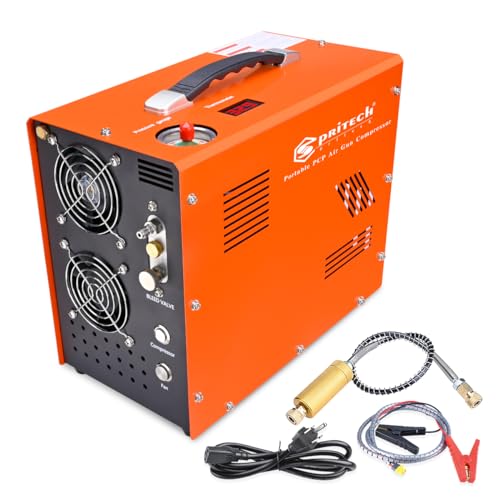 Photo 1 of Spritech VE3 PCP Air Compressor,Auto-Stop 4500Psi/30Mpa Oil/Water-Free Air Gun and Paintball Tank Pump with Water/Oil Separator,Built-in Power Adapter(110V AC or 12V Car Battery)