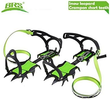 New BRS-S1B Fourteen Short Tooth Type Tied Ice Crampons Snow Board High Density Manganese Plate Ice Gripper for Outdoor Climbing Freeshipping by BRS