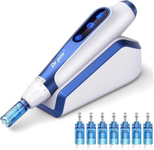 Dr.Pen Ultima A11 Microneedling Pen with Intelligent Sensor Base - Wireless Design - for Skin, Wrinkles, Scars and Stretch Marks