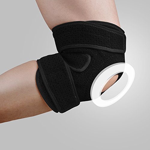 Knee Brace Wrist Protective Pads Professional Knee Support For Construction Basketball Bicycle Wresting & Volleyball,with Adjustable Size and Breathable,Ligaments and Meniscus, Black