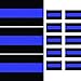 Reflective Thin Blue Line Decals (3 Pack, 5