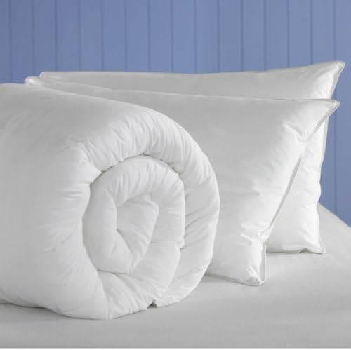 Soft Touch Anti Allergy Hollow-fibre 4.5 Tog Bedding Pack Single Quilt Duvet With Two Pillows