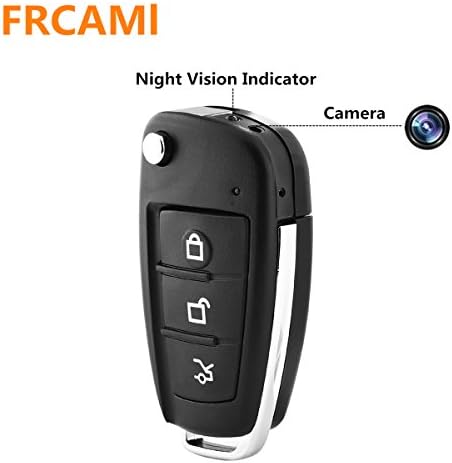 FRCAMI Spy Camera 1080P DVR Multifunctional Hd Hidden Camera Car Key Chain Mini Spy Cam DVR IR Night Vision