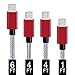 Micro USB Cable, Covery 4 Pack (1x1ft, 2x4ft,1x6ft) Nylon Braided Samsung USB Cables/Android Cables - Micro USB Charging Cables for Galaxy S7/S6/, Sony, Motorola and More