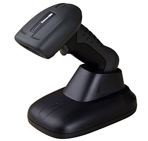Kercan� Wireless Cordless Handheld Barcode Bar Code Scanner Reader Kit - Black, 32-bit Decoder, Anti-interference, Mobile Moveable, Optical Laser, USB Optional, Waterproof, Anti-throw, 1200mA battery