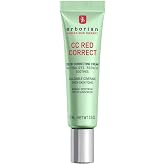 Erborian CC Red Color-Correcting Cream with SPF 25, Korean Skincare | Primer, neutralizes redness, calming, lightweight, evens tone, soothing, blurring, buildable, everyday wear, green pigment
