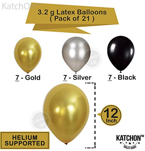 Vintage 40th Birthday Decorations Party Kit Black Gold And