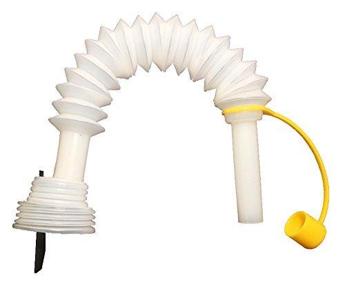 SHINESPOUT Oil Funnel Replacement for All Gallon and Quart Bottles - Patented Vented Bottle for an Spill Free Easy Pour - 6 inches to 10 inches Extendable and Flexible Neck for Hard Angles