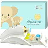 Baby Nail Trimmer by Love TerriLynn Baby Nail File Electric - Rechargeable Electric Nail Clipper - Newborn Manicure Kit - Infant Fingernail and Toenail Trimmer - Electric Nail File Set