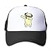 Waldeal Boys' Funny Dabbing Pug Bulldog Mesh Cap Kids Adjustable Baseball Hat Cap Black