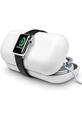 Twelve South TimePorter for Apple Watch, white | Apple Watch accessory travel case + bedside charging stand
