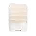 Wallniture Dots Lisbon Wall File Holder Organizer for Office Organization and Storage, 5-Tier Magazine Holder Metal White