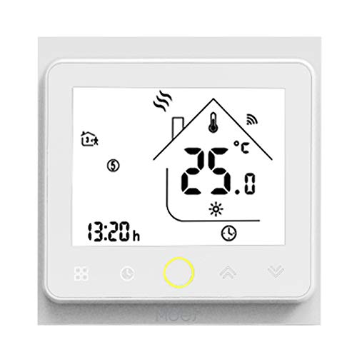 MOES ZigBee Thermostat, Smart Wireless Electric Underfloor Heating Thermostat, 16A, Smart Life Tuya App Compatible with Alexa Google, Requires Tuya ZigBee Hub