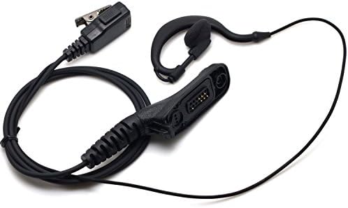 Kymate G-shape Clip Ear / Ear Hook Headset/Earpiece with mic for Motorola Radios APX6000 DP3600 XiRP8268 XPR6380 XPR7550 DP4600 Multi-pin