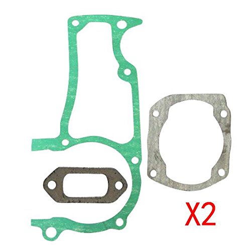 JRL Muffler Cylinder Crankcase Gasket Kit For Husqvarna 362 365 372 372XP 2pcs New