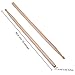 3 Pair Classic Maple Wood Drum Sticks Drumsticks Wood Tip Drumstick Student Drum Sticks Musical Parts(5A, Wood Color)