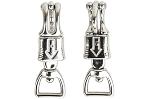 BLUE FEATHER PRODUCTS, INC. Set of 2 Nickel Quick Release Panic Snap W/ Square Swivel 1" X 4-1/2 " Industrial Grade