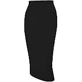 Tapata Women's Office Work Pencil Skirt Stretch High Waist Below Knee Bodycon for Business Casual