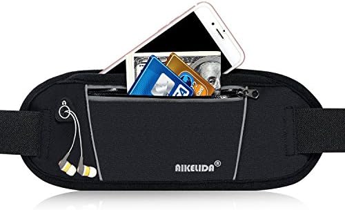 AIKELIDA Running Belt / Fanny Pack / Fitness Belt / Waist Pack for iPhone, Samsung Edge / Note / Galaxy - Men, Women during Sports Fitness, Running, Cycling, Hiking, Travel, Workout
