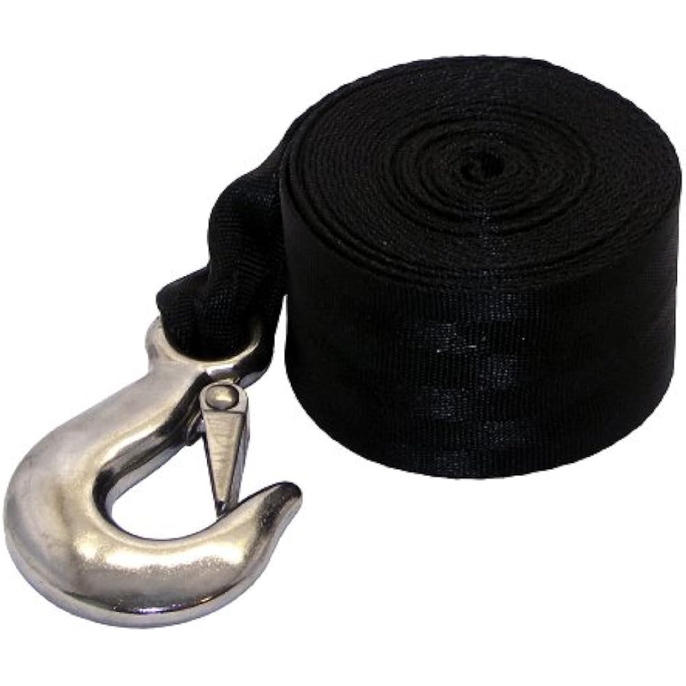 Winch Strap, 2Inch X 20Feet Boat Trailer Winches And Accessories