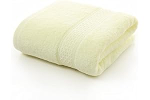 LEVAO Cotton Bath Towels (Yellow,55 x 28 Inch) Luxury Bath Sheet Perfect for Home, Bathrooms, Pool and Gym Cotton Towel