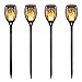 iYoYo 4 Pack Solar Torch Light [ 3 Lighting Mode ] Waterproof 96 LED Flame Flickering Lamp Auto On/Off Dusk to Dawn Outdoor Solar Powered Landscape Decoration Dancing Flame Lights for Garden Yard Lawn